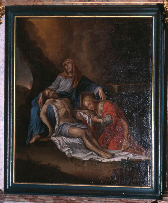 Tableau de l'autel secondaire de la Vierge : Vierge de Pitié