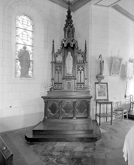 Ensemble des autels secondaires de la Vierge et de saint Nicolas (autels, tabernacles à dais d'exposition, retables architecturés)