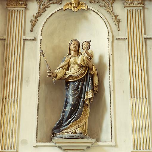 Statue (petite nature) : Vierge à l'Enfant
