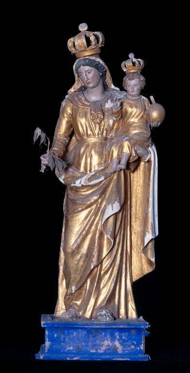 Statue de procession (demi-nature) : Vierge à l'Enfant