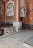 Ensemble de la clôture de chœur (table de communion) et des deux ambons de style Art déco