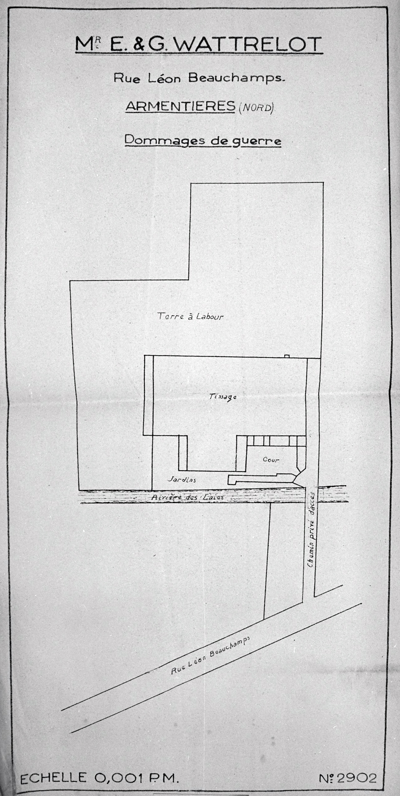 Tissage Watrelot, puis Tissage E. et G. Watrelot, puis Union Textile du Nord, puis usine de mécanique de précision Techniservice