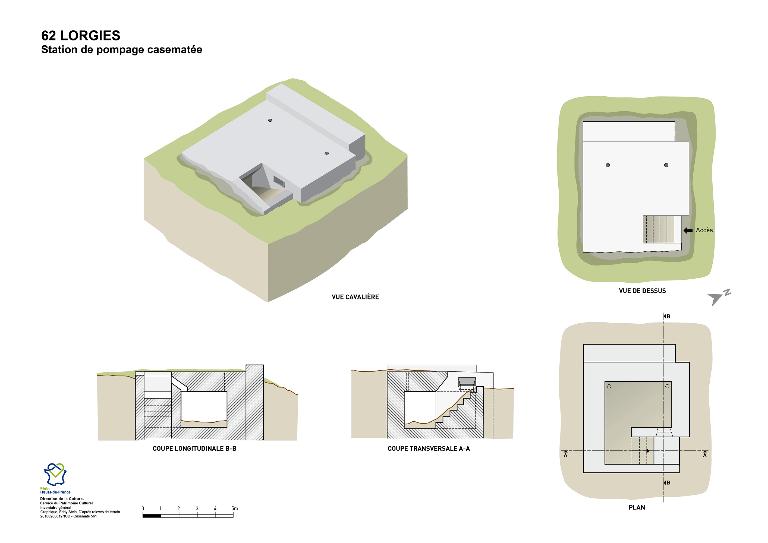 Stations de pompage casematées, dites ensemble hydraulique du marais de Lorgies
