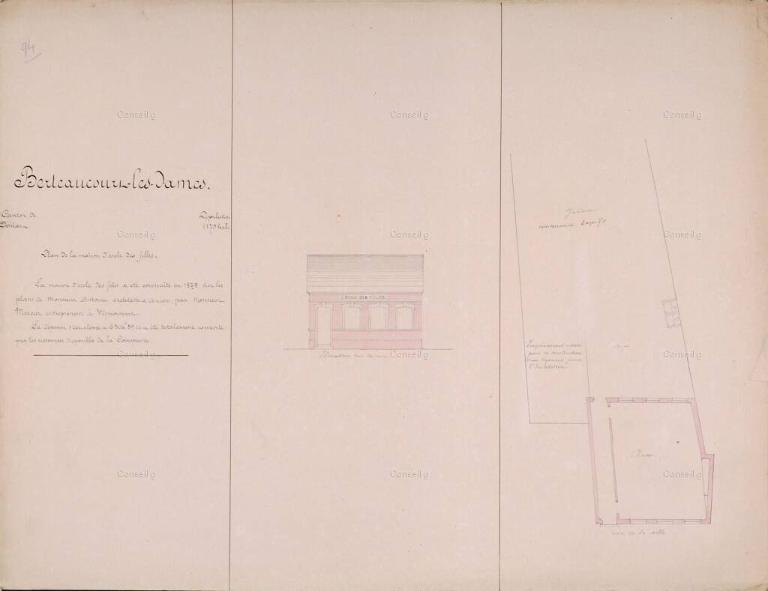 Ancienne école primaire de filles, actuelle école primaire mixte de Berteaucourt-les-Dames, dite école Léonard-de Vinci