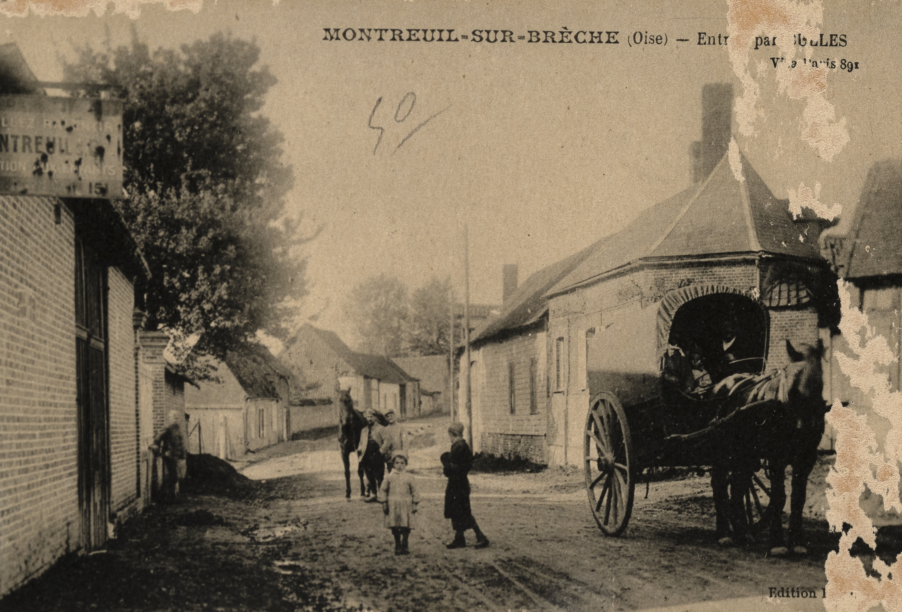 Le village de Montreuil-sur-Brêche