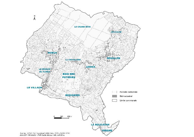 Le territoire communal de Flines-lès-Mortagne