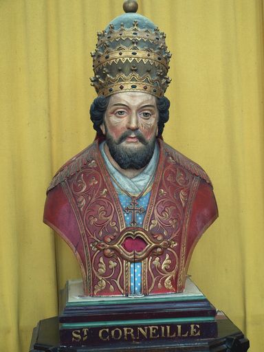 Buste (buste-reliquaire ?) : saint Corneille