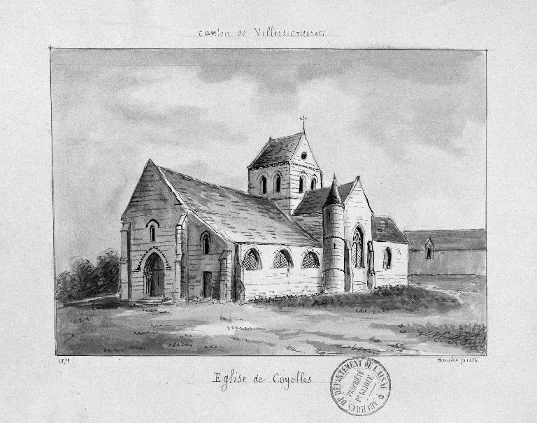 L'église paroissiale Notre-Dame de Coyolles (Nativité de la Vierge)
