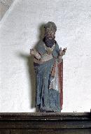 Ensemble de deux statues (petites natures) : saints évêques