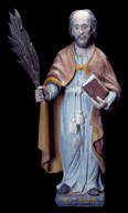 Ensemble de deux statuettes : saint Vinoc, saint Julien