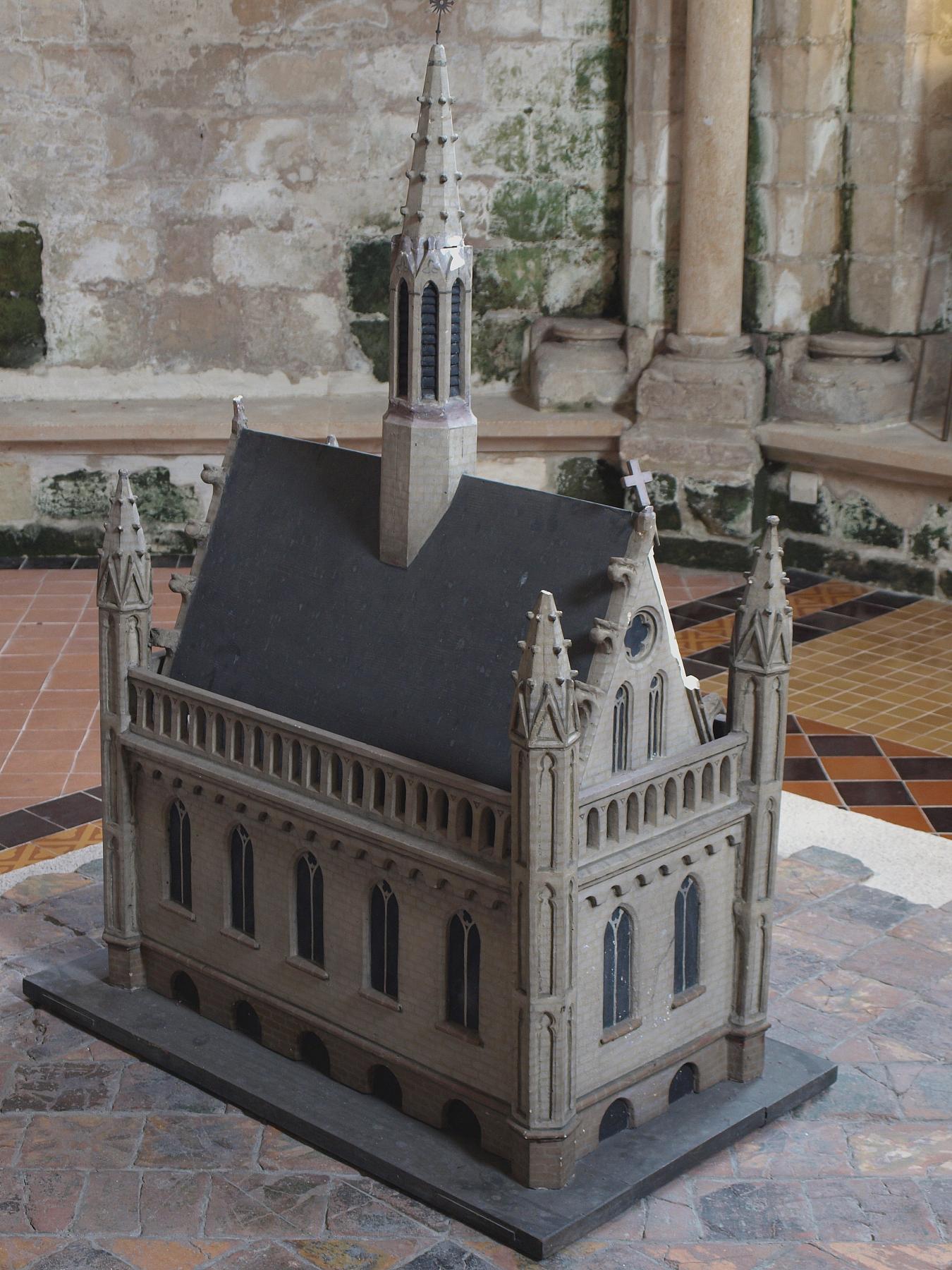 Maquette de l'ancienne chapelle Notre-Dame-des-Miracles