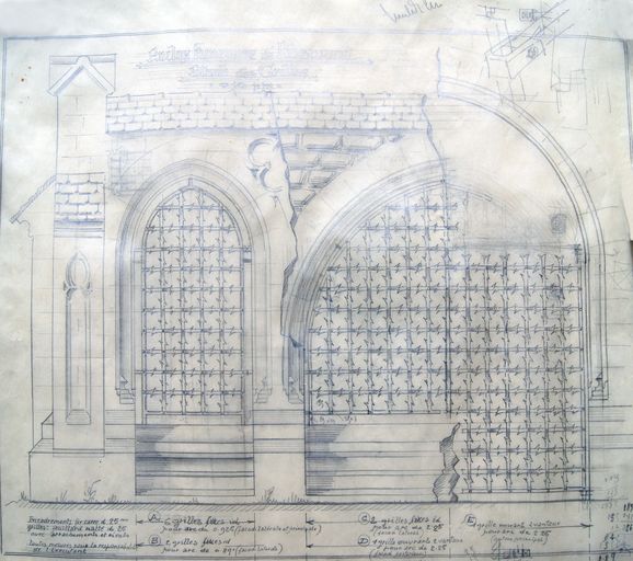 Clôture de l'enclos funéraire de la famille de Berny