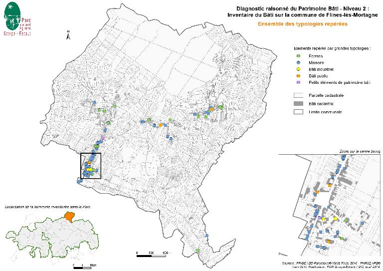 Le territoire communal de Flines-lès-Mortagne