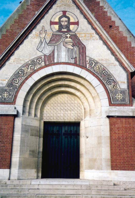 Eglise paroissiale et ancien cimetière (détruit) Saint-Médard d'Omiécourt