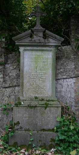 Tombeau (stèle funéraire) de la famille Desavoy-Ranson