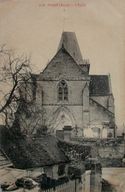Vue de la façade de l'église avant la guerre (coll. part.).