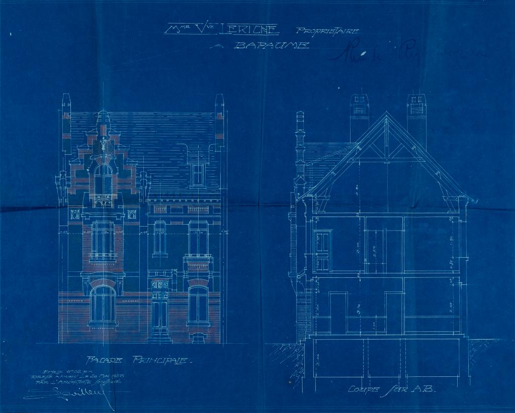 Maison, ancienne propriété de Mme Veuve Angèle Leriche-Lejosne