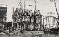 La demeure patronale en ruine, 1920 (AD Somme ; 10 R 1276).
