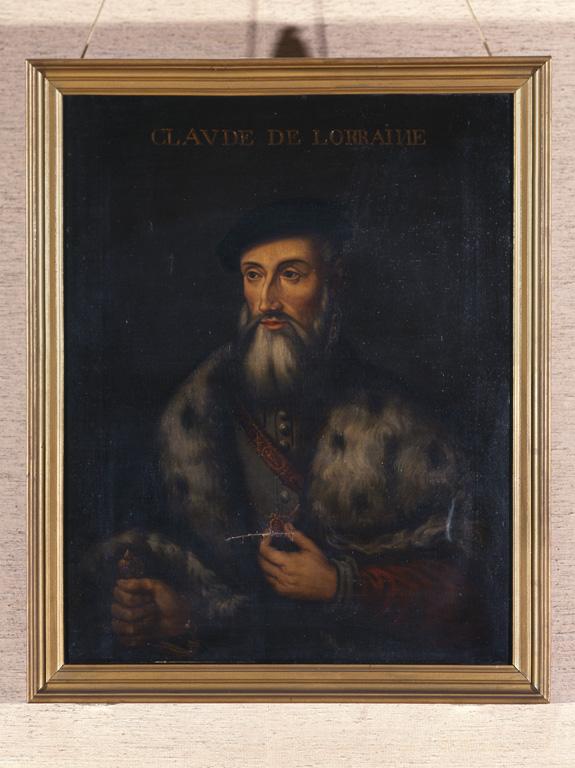 Ensemble de deux tableaux et leurs cadres : Portrait à mi-corps de Claude de Lorraine, duc de Guise, Portrait à mi-corps de Charles de Lorraine, duc de Guise, amiral de France