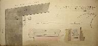 Plan annexé à la demande d'installation d'une machine à vapeur dans le tissage de toile Saint Frères, 2 septembre 1857 (AD Somme ; 99 M 96834/2).