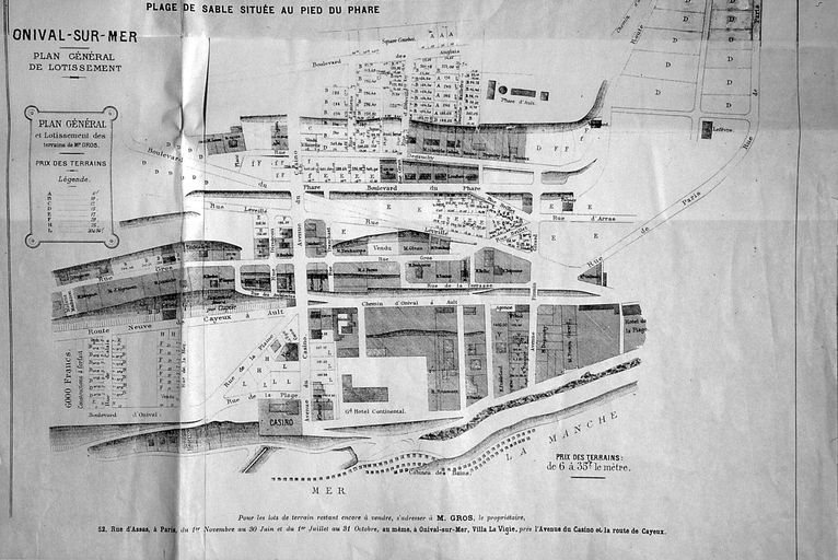 Le lotissement et la station balnéaire d'Onival