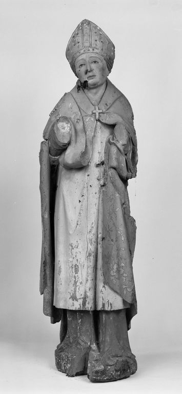 Statue (petite nature) : évêque