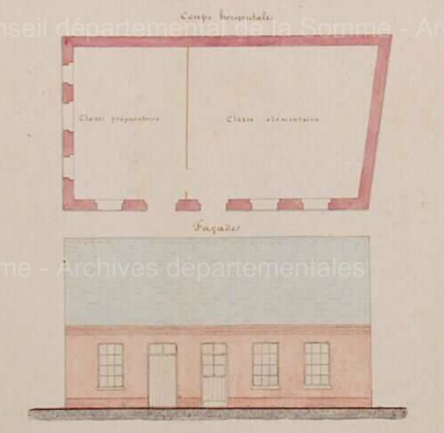 Anciennes écoles primaires de Villers-Bretonneux (détruit)