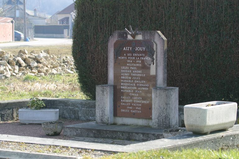 Monument aux morts d'Aizy-Jouy