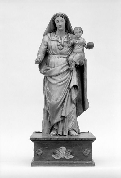 Statue (demi-nature) : Vierge à l'Enfant, dite Notre-Dame du Bon Secours