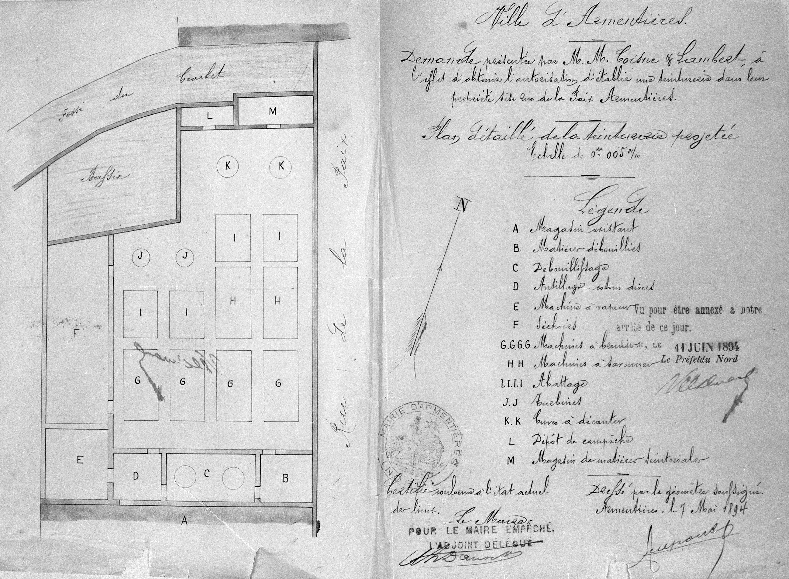 Tissage L. Dulac dit Manufacture de toiles & teinture La Méridionale et usine de teinturerie Coisne et Lambert, puis usine de teinturerie Coisne et Lambert, puis Dufour, puis Charvet, actuellement tissage TRP Charvet