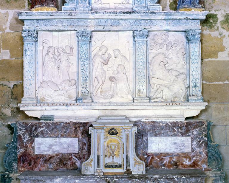 Retable architecturé : Scènes de la vie de saint Pierre et de saint Paul