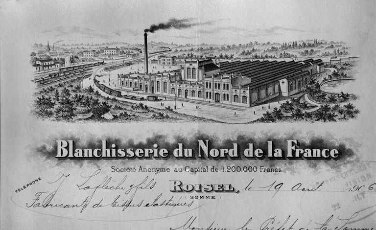 Ancien tissage Laflèche Frères S.A., devenu faïencerie Motton, puis usine de meubles Matifas, puis Sté d'Equipement Hospitalier de Picardie