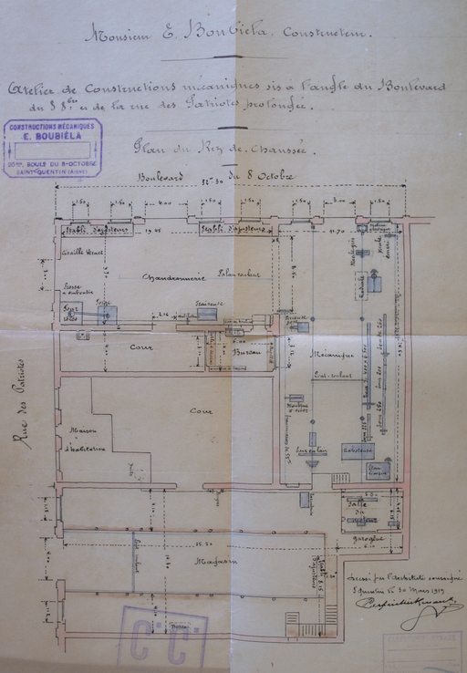 Ancienne usine de construction mécanique Théodore Schreiber, puis Victor Daix, usine de chaudronnerie Henry Mariolle, usine de construction mécanique Emile Boubiéla