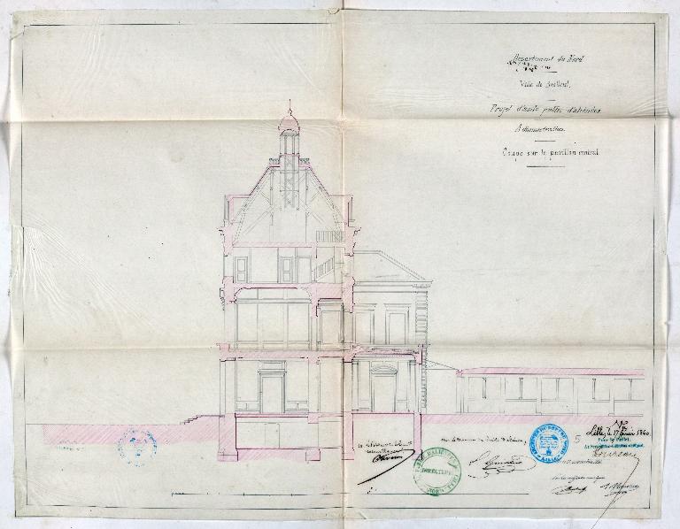 Ancien asile d'aliénés, puis hôpital psychiatrique, puis centre hospitalier spécialisé (CHS), dit établissement public de santé mentale des Flandres