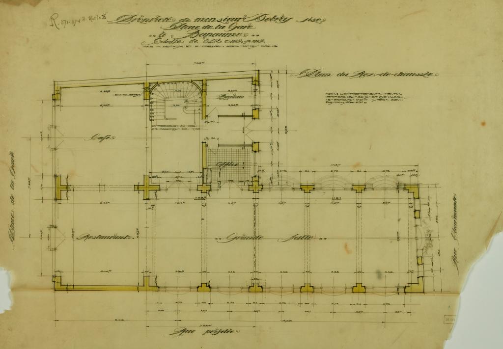 Ancien Hôtel Sheffield, propriété de M. Debras, puis coopérative agricole (vestiges)