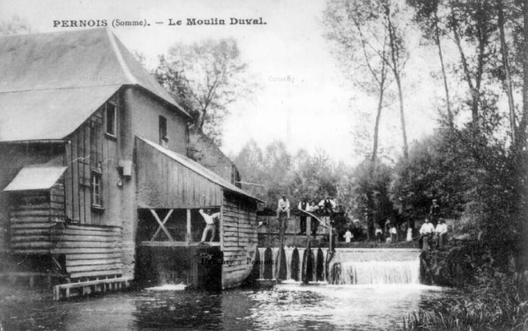 Ancien moulin à blé du Pont-l'Évêque à Pernois, puis moulin Duval