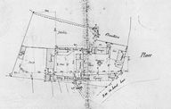 GENVRY. Plan d'une ferme, 1850 (AD Oise ; fonds Silvert, 274-044).