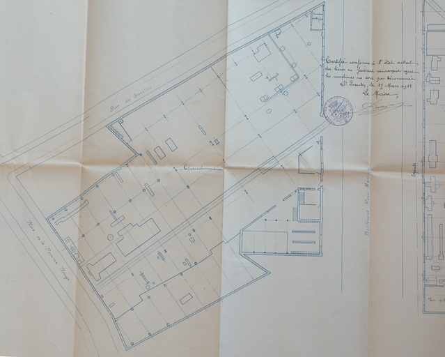 Ancienne usine de construction mécanique Jules Lecointe, puis Lecointe Frères et Villette, puis Société Anonyme de Constructions Mécaniques de Saint-Quentin (vestiges)