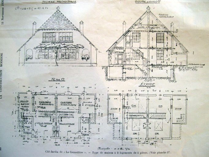 Ancienne cité de la Compagnie des Chemins de fer du Nord, dite de la Canardière, à Glisy