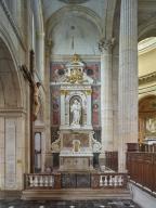 Ensemble de l'autel de saint Joseph (autel, tabernacle, retable, clôture d'autel)