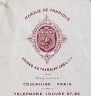 Marque de fabrique de l'usine de fabrication de matières colorantes, 1916 (AC Creil ; 4H26).