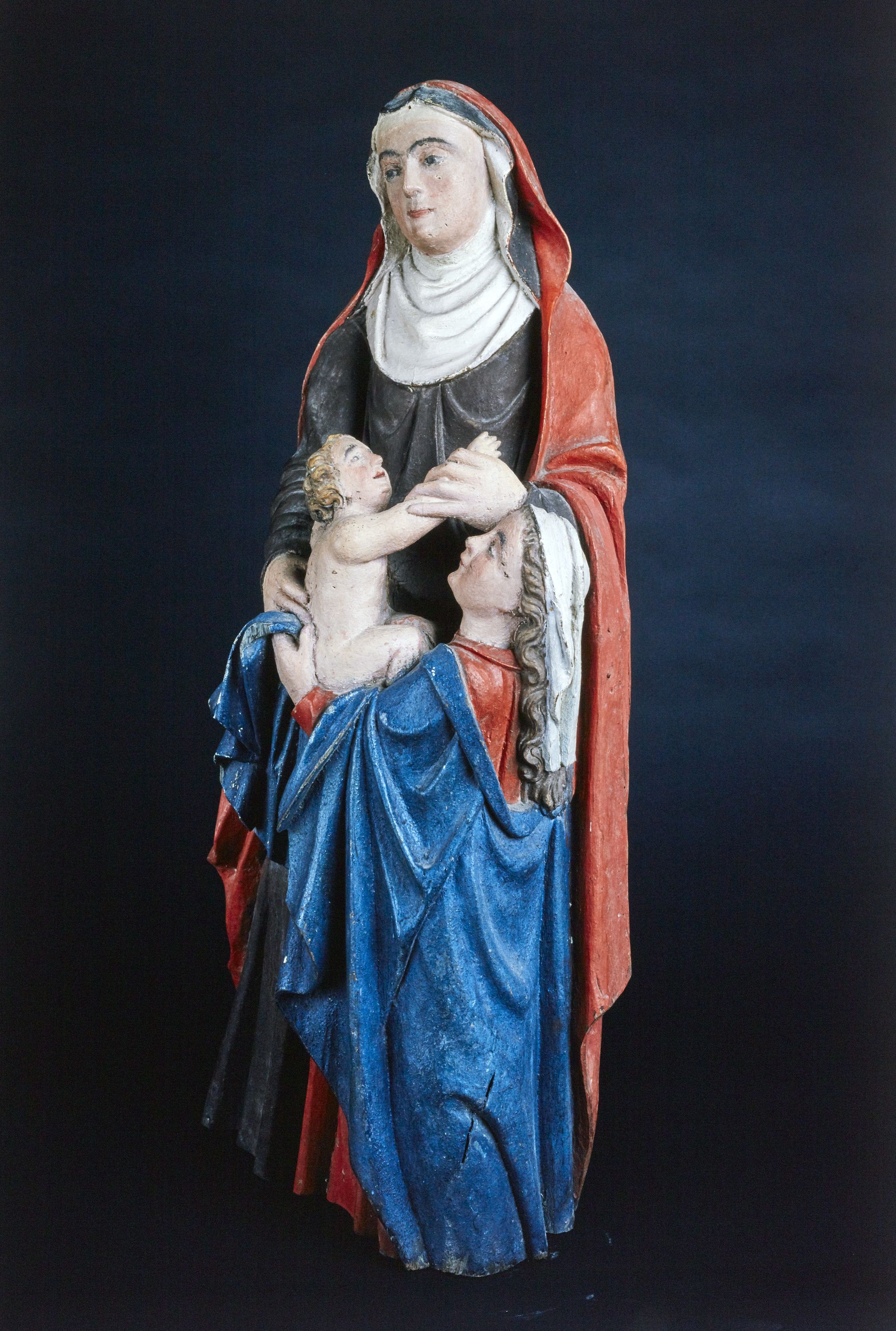 Groupe sculpté (demi-nature) : sainte Anne trinitaire