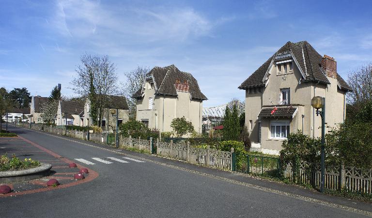 Anciennes maisons du personnel de la Compagnie des chemins de fer du Nord à Tergnier