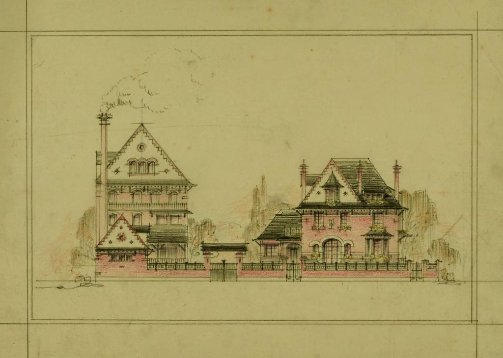 Ancienne brasserie et logement patronal de M. Jean Peugniez, actuellement immeuble à logements