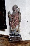 Statue (petite nature) : saint Alidecourt (?)