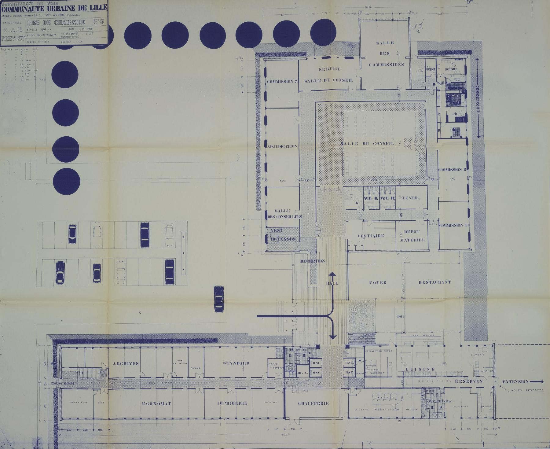 Ancien hôtel communautaire de la Communauté Urbaine de Lille (CUDL), dit siège de la Métropole Européenne de Lille (MEL)