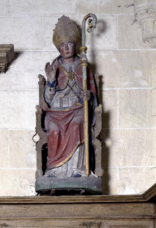 Statue de procession : saint Leu