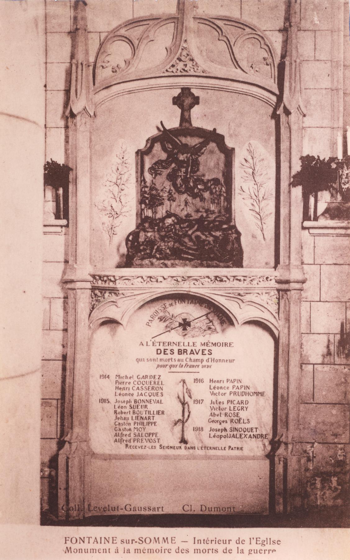 Le mobilier de l'église paroissiale Saint-Riquier de Fontaine-sur-Somme