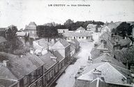 Le Crotoy, vue du village depuis le clocher de l'église, carte postale, 1er quart 20e siècle (coll. part.).