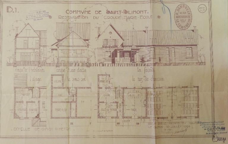 Ancienne école des garçons de Saint-Blimont, puis mairie-école, aujourd'hui école primaire